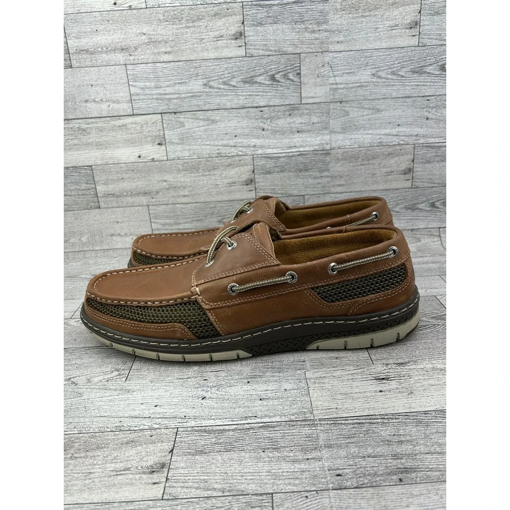 Sperry Top-Sider Men Billfish Boat Shoes Tan Leather Mesh‎ STS15061 Size 11.5 M